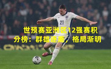 世预赛亚洲区12强赛积分榜：群雄逐鹿，格局渐明